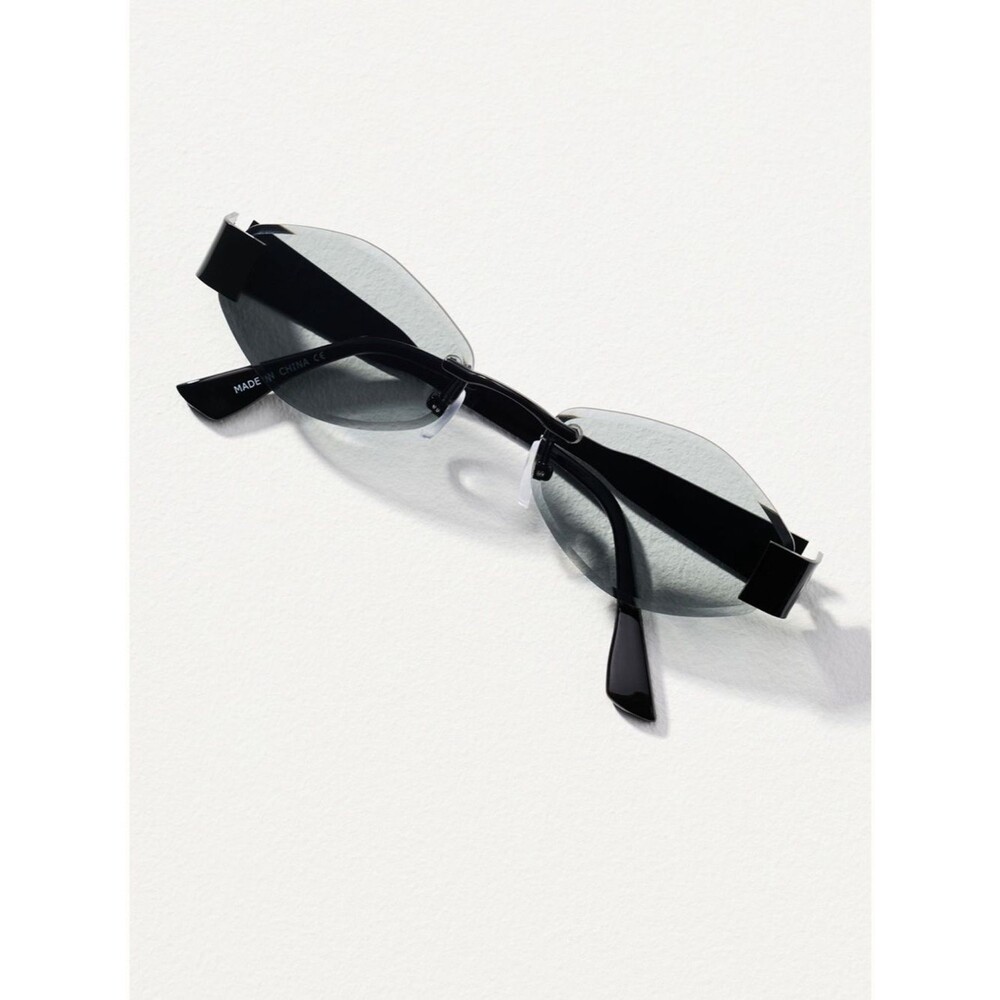 Anthropologie I-SEA Metal Oval Geo Sunglasses